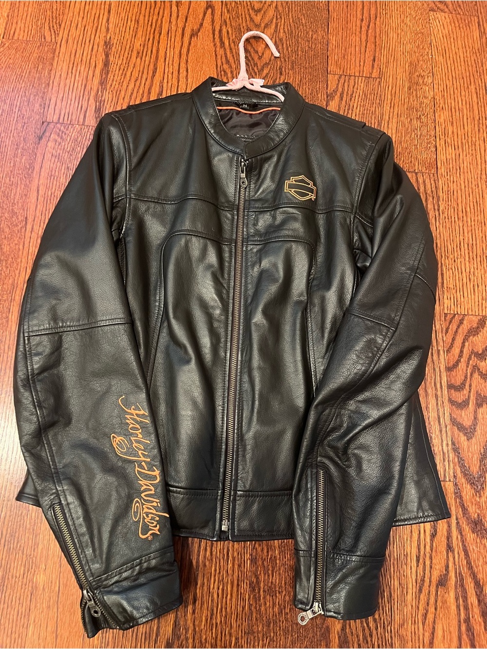 Womens Leather Harley Davidson Coat size medium excellent used condition